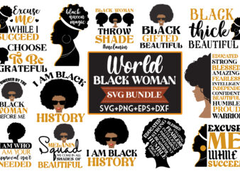 black woman design bundle