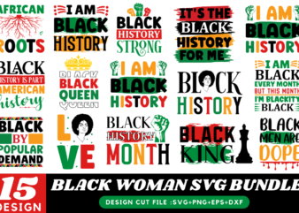 black woman design bundle