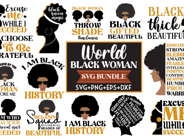 Black woman design bundle