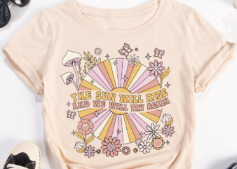 Boho Mental Health PNG File For Shirt, Mental Health Design, Retro Sun Flower Design, Positive Thinking PNG, Instant Download HH