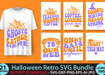 Halloween Retro SVG Bundle