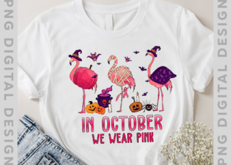 Cancer Support Shirt, Breast Cancer Awareness Shirt, In October We Wear Pink TShirt TH