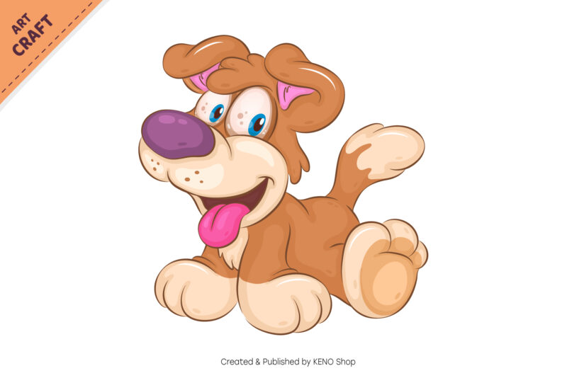 Big Bundle of Cartoon Dogs 04. Clipart.