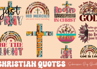 Christian Quotes Submission Png Bundle t shirt vector file
