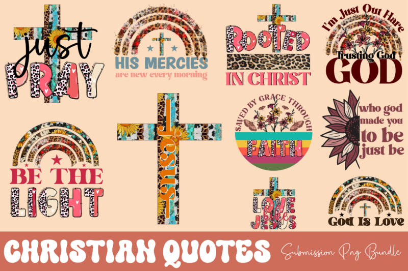 Christian Quotes Submission Png Bundle