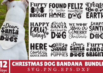 Christmas Dog Svg Bundle t shirt vector file