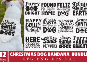 Christmas Dog Svg Bundle