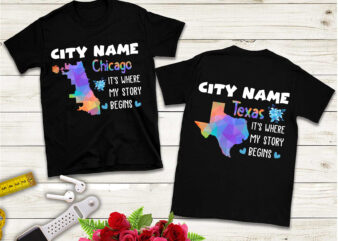 City In USA Custom PNG CC t shirt vector file
