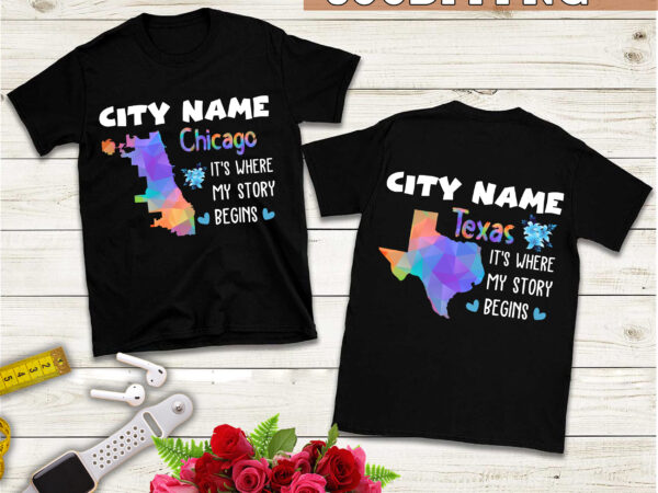 City in usa custom png cc t shirt vector file