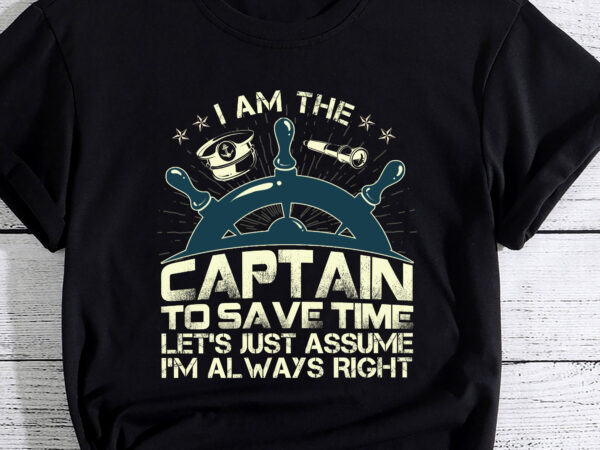 Cool boat captain for men women boating pontoon boat owner t-shirt pc