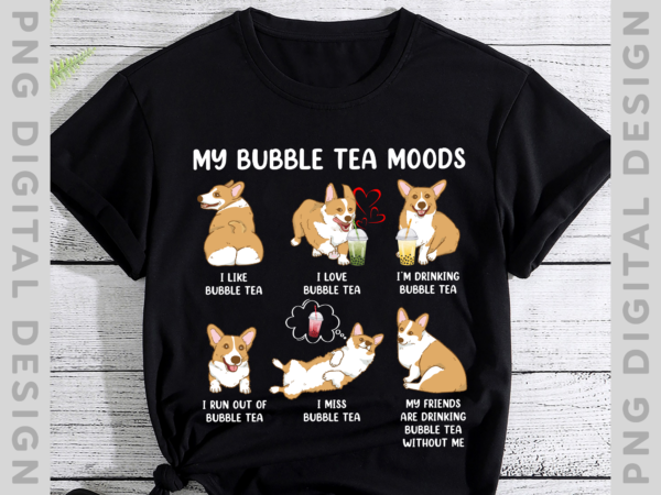 Corgi bubble tea shirt women boba tea dog bubble tea t-shirt, love bubble tea tshirt th