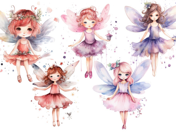 Fairy girl, cute fairy girl, cute fairy girl watercolor, fairy girl watercolor, fairy girl watercolor clipart, fairy girl bundle, fairy girl png, fairy girl design, art watercolor fairy girl, clipart