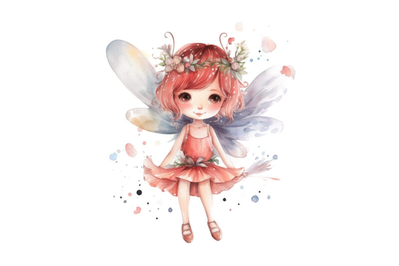 Fairy Girl, Cute Fairy Girl, Cute Fairy Girl Watercolor, Fairy Girl Watercolor, Fairy Girl Watercolor Clipart, Fairy Girl Bundle, Fairy Girl Png, Fairy Girl Design, Art Watercolor Fairy Girl, Clipart