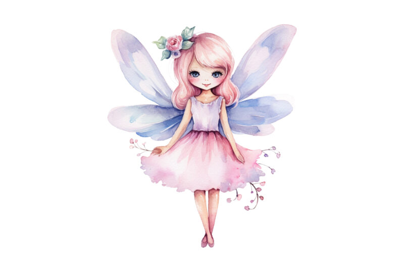 Fairy Girl, Cute Fairy Girl, Cute Fairy Girl Watercolor, Fairy Girl Watercolor, Fairy Girl Watercolor Clipart, Fairy Girl Bundle, Fairy Girl Png, Fairy Girl Design, Art Watercolor Fairy Girl, Clipart