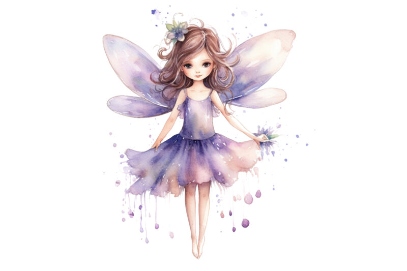Fairy Girl, Cute Fairy Girl, Cute Fairy Girl Watercolor, Fairy Girl Watercolor, Fairy Girl Watercolor Clipart, Fairy Girl Bundle, Fairy Girl Png, Fairy Girl Design, Art Watercolor Fairy Girl, Clipart