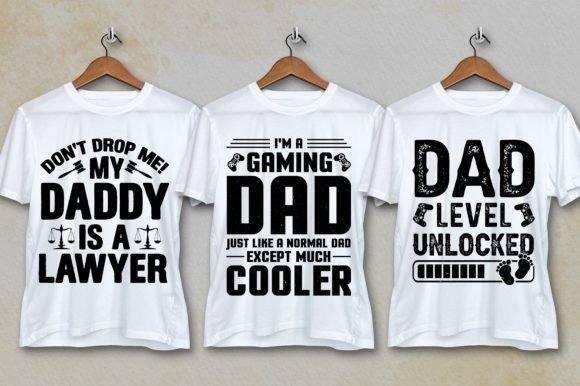 Mom Dad T-Shirt Design SVG Bundle