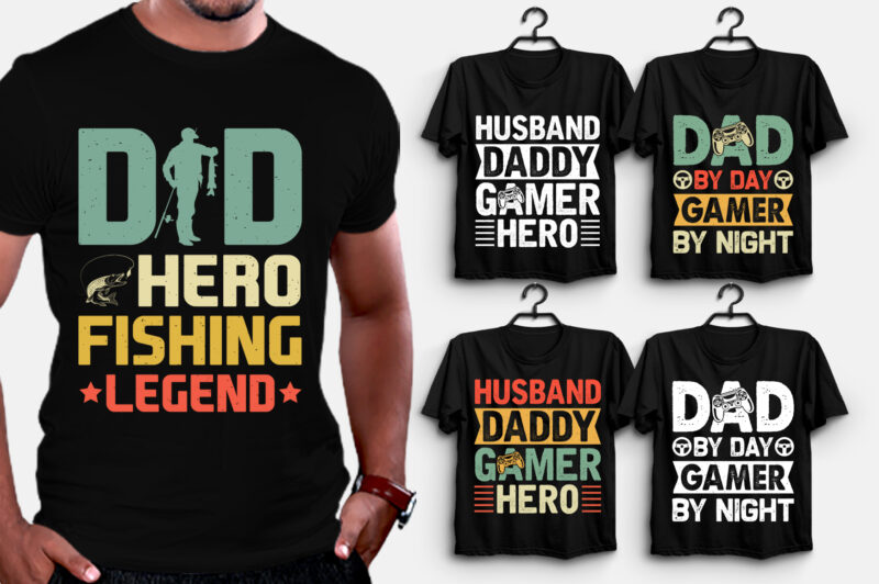 Father’s Day T-Shirt Design Bundle-Amazon Best Selling T-Shirt Design Bundle