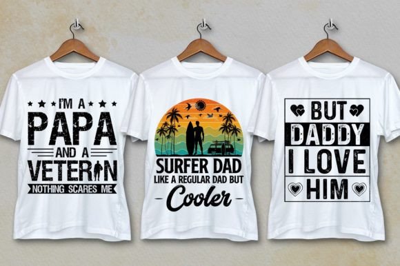 Mom Dad T-Shirt Design SVG Bundle