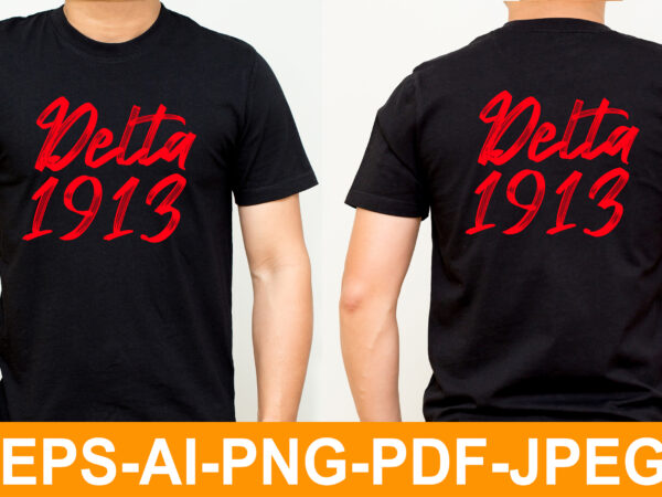 Delta 1913 tshirt design, 1913 t-shirt design