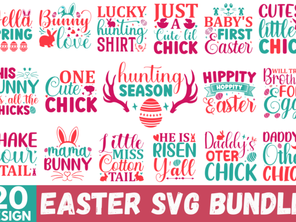 Easter svg bundle vector clipart