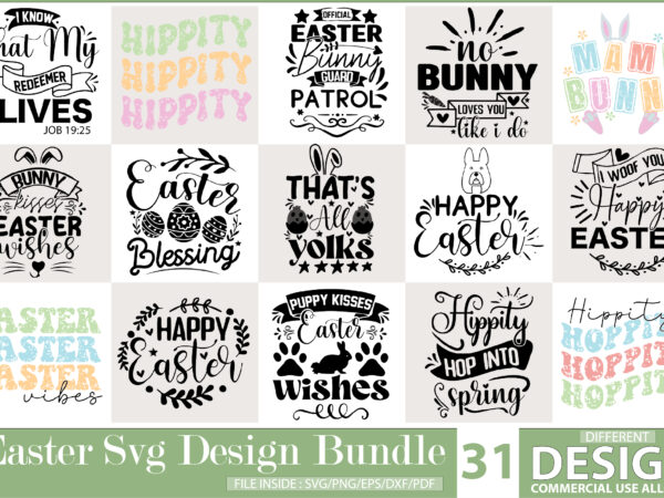 Easter svg design bundle