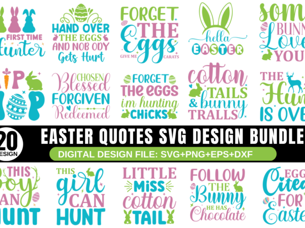 Easter svg bundle vector clipart