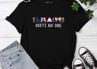 Equality Hurts No One LGBT Human Rights Equality Gay Pride PC vector clipart