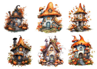 Fairy House Halloween Sublimation t shirt graphic design