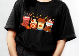 Fall PNG File For Shirt, Coffee Lover Gift, Fall Coffee Digital Download, Autumn PNG File, Fall Gift HH