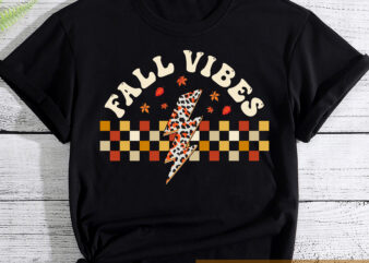 Fall Vibes Leopard Pumpkin Autumn Season Retro Vintage NC