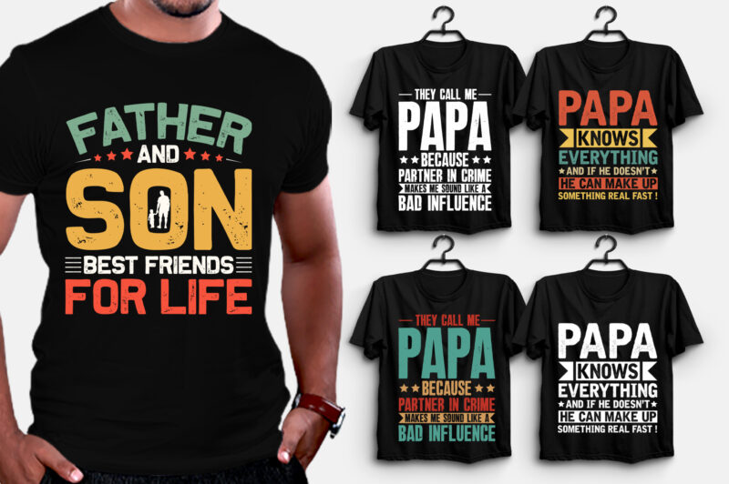Dad Father’s Day T-Shirt Design Bundle-Amazon Best Selling T-Shirt Design Bundle