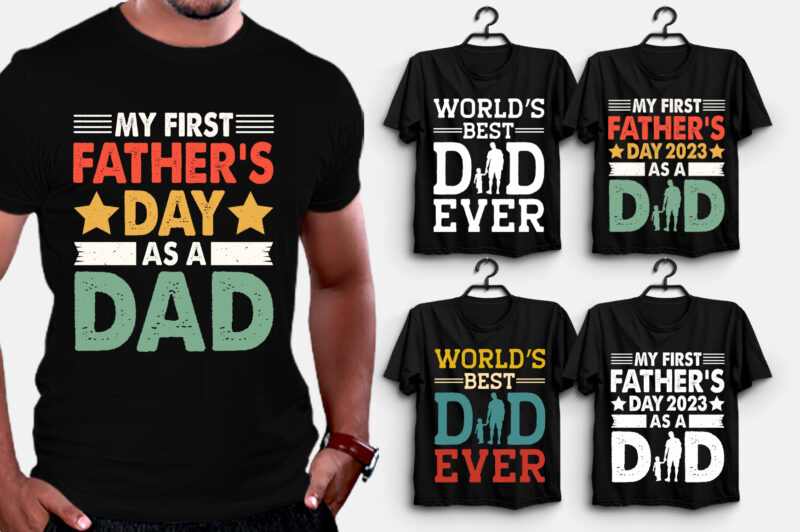 Dad Father’s Day T-Shirt Design Bundle-Trendy Pod Best T-Shirt Design Bundle