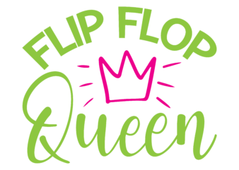 Flip Flop Queen vector t-shirt