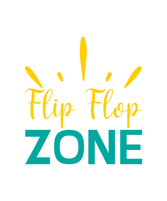 Flip Flop Zone vector t-shirt