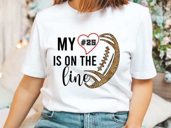 Football png file for shirt, football mom gift, football girlfriend gift, game day design, football fan instnat download hh