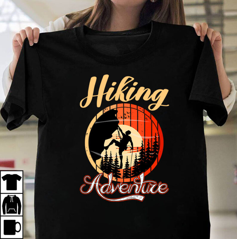 Hiking Adventure T-shirt Design, 100+ Adventure Png Bundle, MountaiBig Hiking Svg Bundle, Mountains Svg, Hiking Shirt Svg, Hiking Quotes Svg, Adventure Svg, Holiday Svg, Nature Svg cut File Cricut silhouette