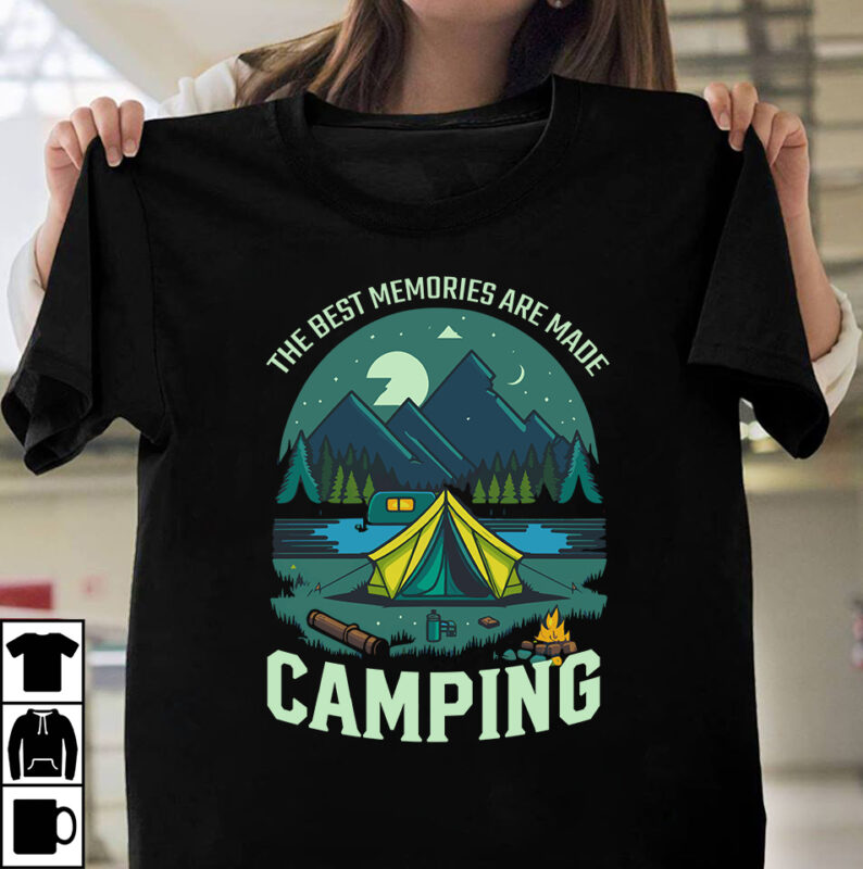 The Best Memories Are Made Camping T-shirt Design,Camping T-shirtt Design Bundle ,Camping Crew T-Shirt Design , Camping Crew T-Shirt Design Vector , camping T-shirt Desig,Happy Camper Shirt, Happy Camper Tshirt,