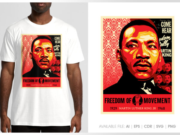 Freedom of movement t shirt graphic design