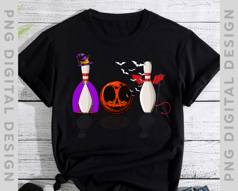 Funny Bowling Halloween T-Shirt, Funny Gift Idea, Halloween Gift, Bowling Lover shirt TH