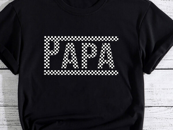 Funny checkered papa black white gift men t-shirt pc
