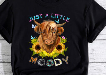 Funny Cow Just a Moody Cow Tee Funny Cow Lover Cute Cow PC