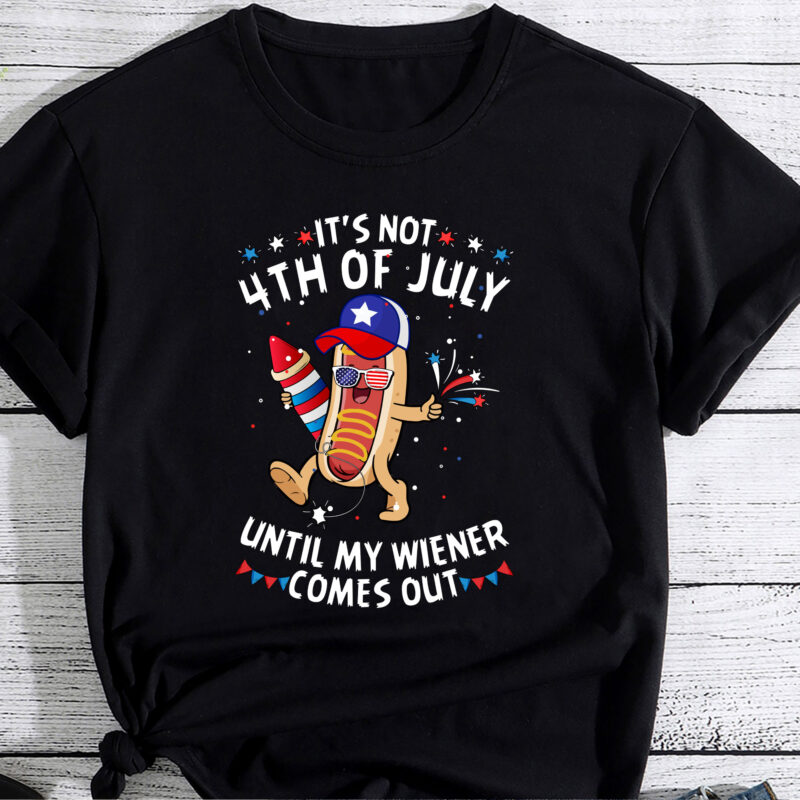 Funny Hotdog It_s Not 4th of July Until My Wiener Comes Out PC
