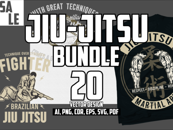 Jiiu jitsu bundle vector clipart