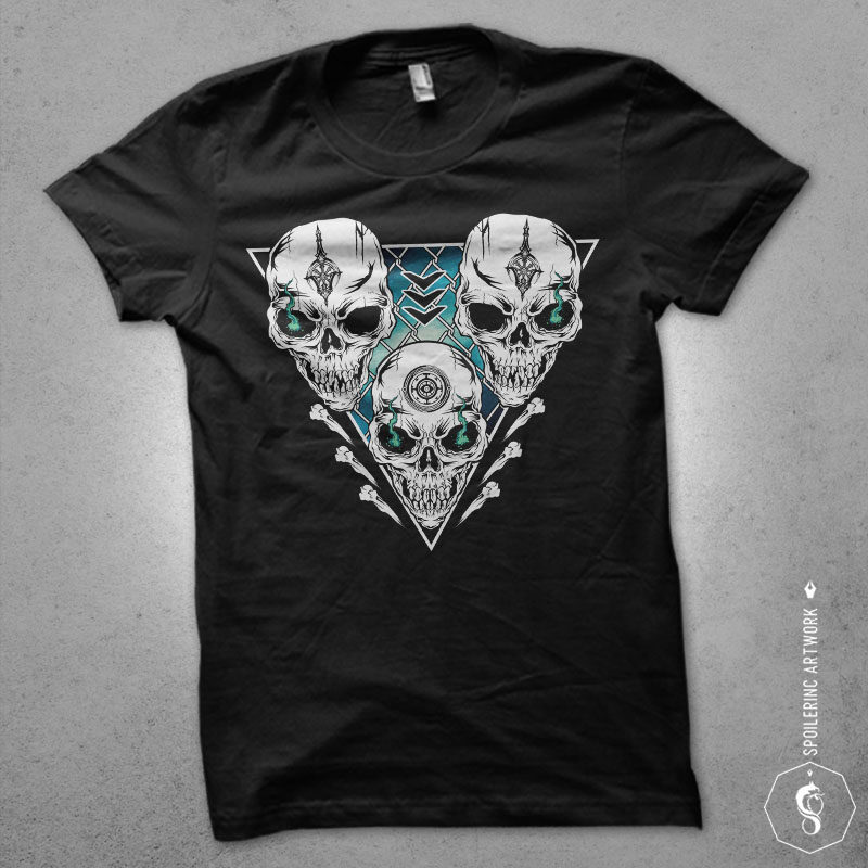 skull x bone tshirt design bundle