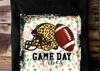 Game Day Vibes PNG File, Football Lover Gift, Football Player Gift, Football Mom Gift, Sport Lover Design, Instant Download HC