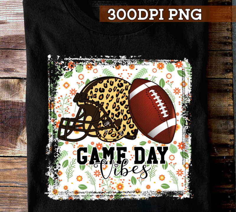 Game Day Vibes PNG File, Football Lover Gift, Football Player Gift, Football Mom Gift, Sport Lover Design, Instant Download HC