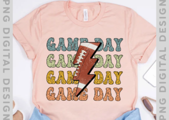 Gameday Leopard Lightning Bolt Football Shirt, Football Shirt for Women, Fall Football shirt TH