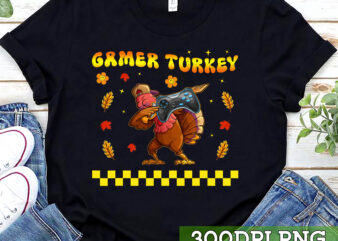 Gamer Turkey Video Gamer Gaming Funny Dabbing Turkey Retro NC 1 t shirt design template