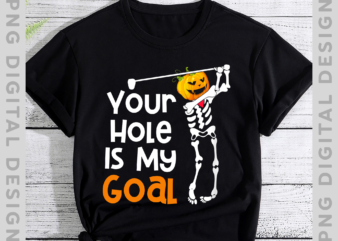 Golf Skeleton Pumpkin Halloween Shirt, Skeleton Halloween, Funny Pumpkin, Halloween Gift, Golf Lover TH t shirt design template