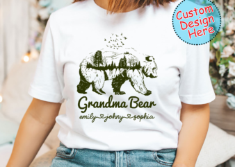 Grandma Bear T Shirt, Grandma Bear Shirt, Grandma T-Shirt, Gift For Grandma, Grandma Shirt PH